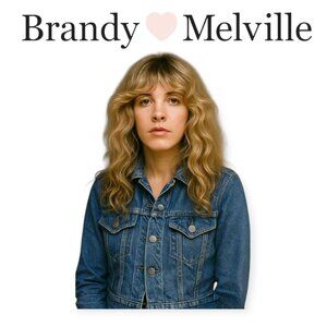 J. Galt Brandy Melville Denim Jacket Midwash Cotton Size Small